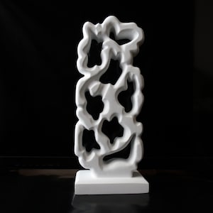 Abstract sculpture,Wooden figurine,Geometric sculpture,Table statuette