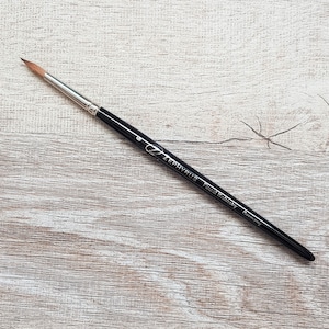 Kolinsky Sable Watercolor Brush Size 6 - Made in Germany - Natural Hair