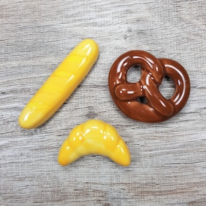 Poggiapennello in porcellana Poggiapennello per calligrafia Portabacchette Baguette Croissant Pretzel