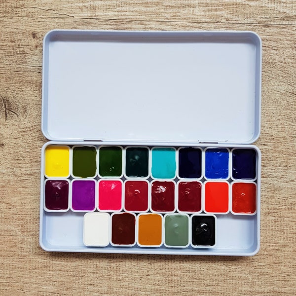 Anna Mason Botanisches Aquarellfarben-Set – 21 Farben