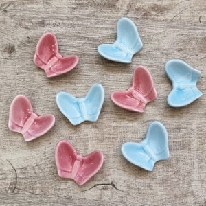 Repose-pinceau papillon flottant - porte-baguettes - repose-pinceau - papillons en céramique - porte-stylo - repose-pinceau