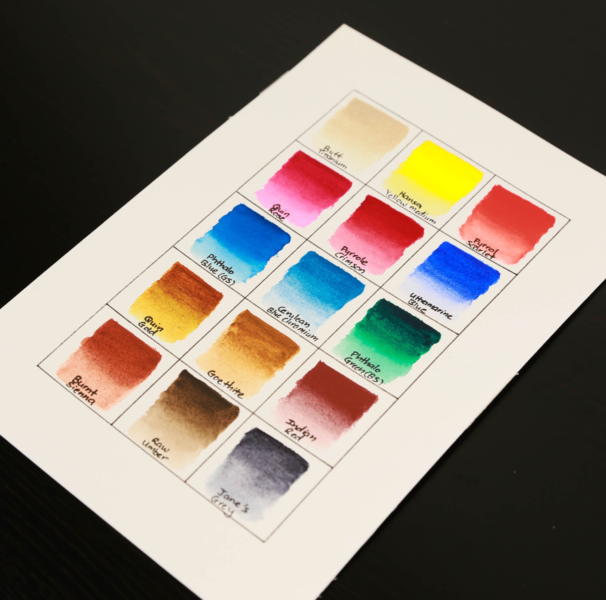 Jane Blundell The Ultimate Mixing Palette Daniel Smith Etsy