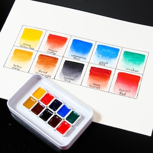 Ensemble de maître artiste d&#39;Alvaro Castagnet Ensemble de peinture aquarelle Daniel Smith - 10 couleurs