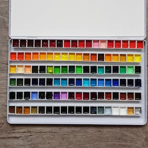 Japanese Artist Grade Watercolor Paints - Choose and make your own Watercolour Palette