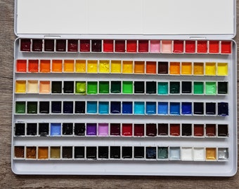 Japanese Artist Grade Watercolor Paints - Choose and make your own Watercolour Palette