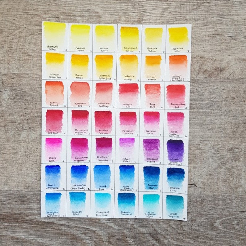 Winsor & Newton Professional Customized Watercolor Palette Etsy Australia