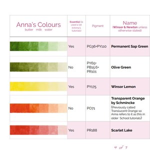 Anna Mason Botanical Watercolor Paint Set 21 Colours image 5