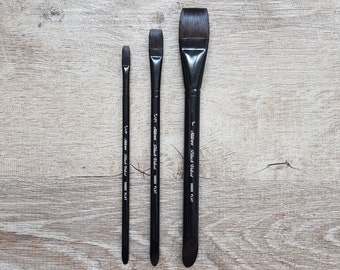 Black Velvet Silver Brush – flach – 3008S – Aquarellpinsel