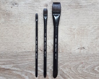 Black Velvet Silver Brush - Flat - 3008S - Watercolor Brush