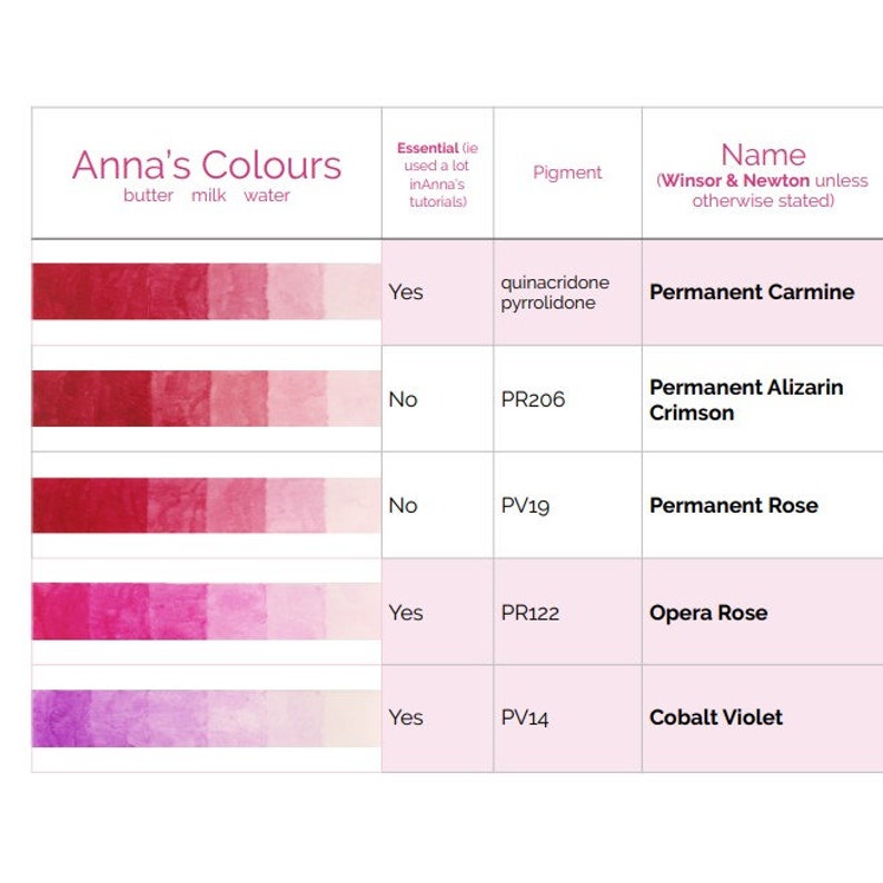 Anna Mason Botanical Watercolor Paint Set 21 Colours image 6