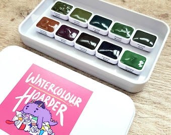 Super Granulating New 10 Watercolor Paint Set - Forest and Tundra Series