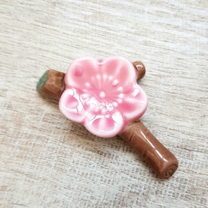 Sakura Flower Blossom on Branch Brush Rest / Nail Art / Calligraphy Rest / Soporte para palillos /