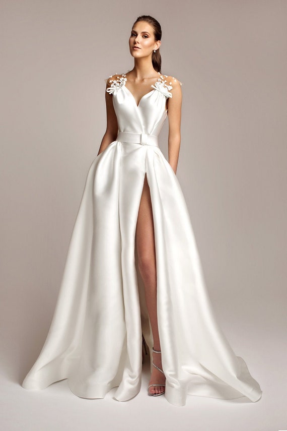 mikado silk dress