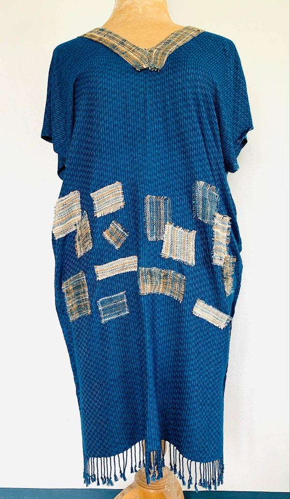 Handwoven Thai Cotton Dress, Natural Dye, Organic Sustainable