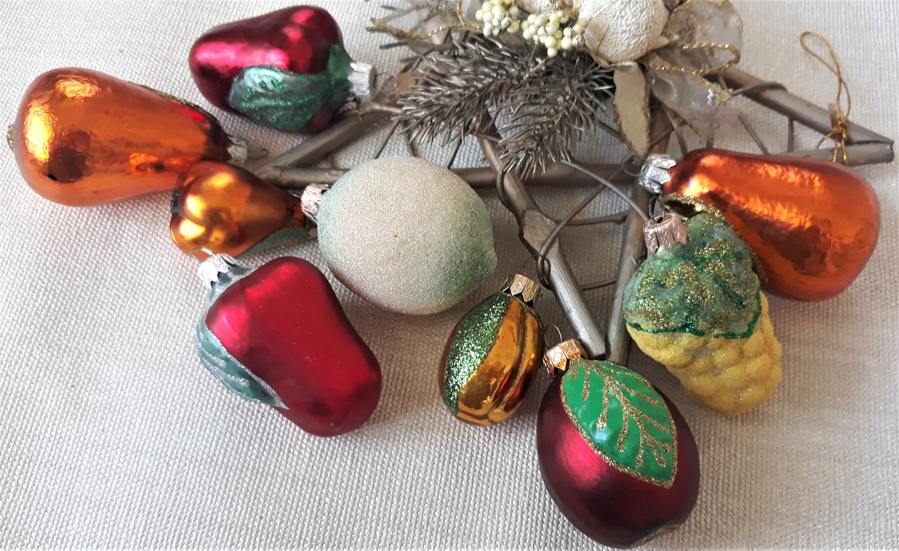 Fruit collection Christmas OrnamentChristmas ornaments Etsy