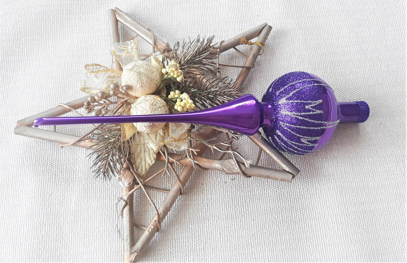 Miniature Rustic Star Tree Topper - Christmas Ornaments - Christmas And