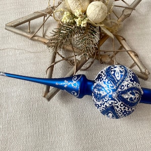 Christmas glass tree topper 25cm ( 9inch),vintage tree topper Christmas tree ornaments ornament Christmas tree topper top, Christmas