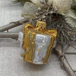 Geschenkweihnachtsglasverzierung, geblasene handbemalte Glasfigur, Weihnachtsbaum, Weihnachtsverzierungen, Weihnachtsgeschenk 2025