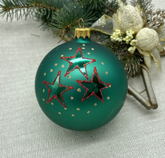 グリーンボールクリスマスオーナメント3.9インチ、クリスマス