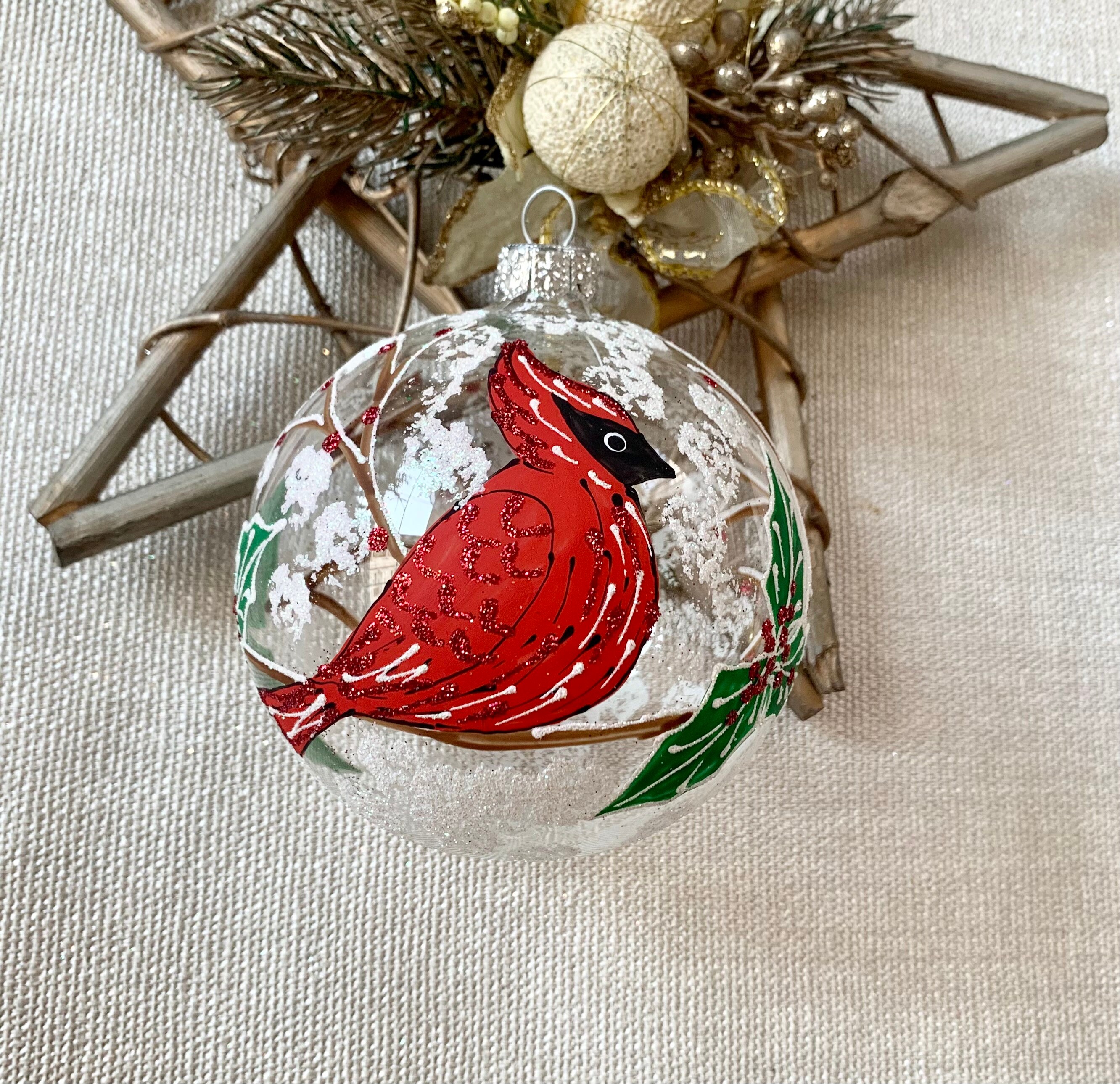 Bird Ball Christmas Ornament Christmas ornaments ball Etsy
