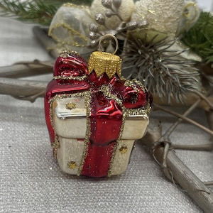 Geschenkweihnachtsglasverzierung, geblasene handbemalte Glasfigur, Weihnachtsbaum, Weihnachtsverzierungen, Weihnachtsgeschenk 2025