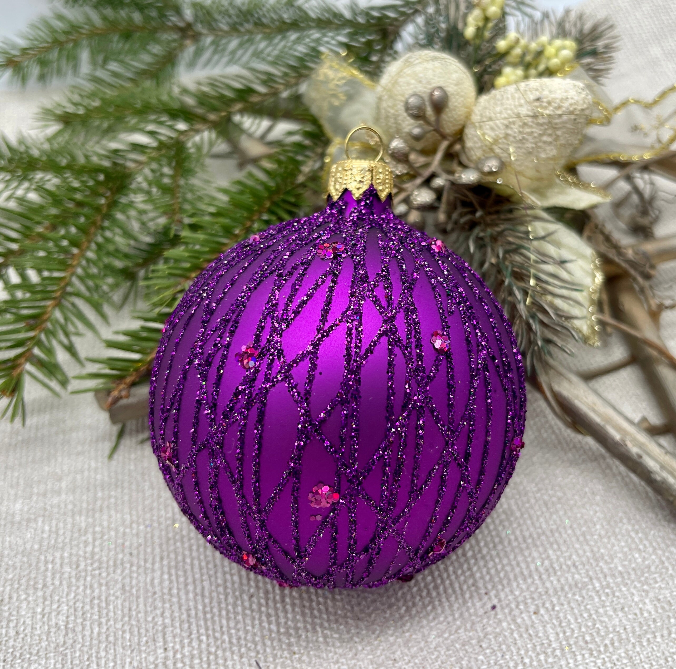 Vintage Purple Ornaments - Etsy Canada