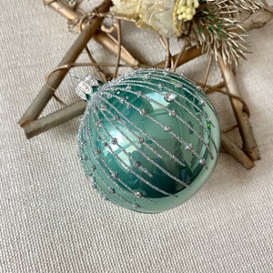 Christmas glass ball ornament, traditional XMAS glass ornament, crafted Christmas handmade, Hand painted Christmas glass decorations 2025