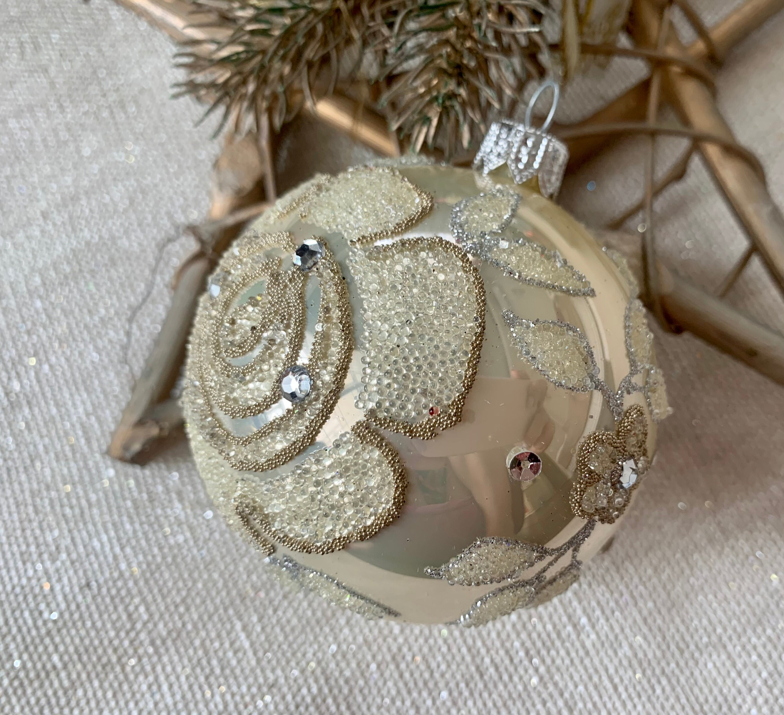 Ball Christmas Ornament Christmas ornaments ball traditional  Etsy