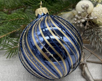 Lot De 12 Boules De Noël Vintage Faites à La Main – Diamètre 8 Cm, En Plastique Durable, Couleurs Vives Pour Une Déco Traditionnelle (rouge, Or, Bleu, Argent) - 14