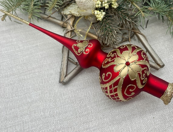 vintage tree ❀ 硝子オーナメントと 本物のキャンドル* ツリー