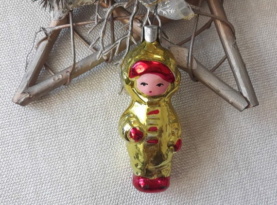 Spaceman Christmas Glass Ornaments,vintage Christmas Glass