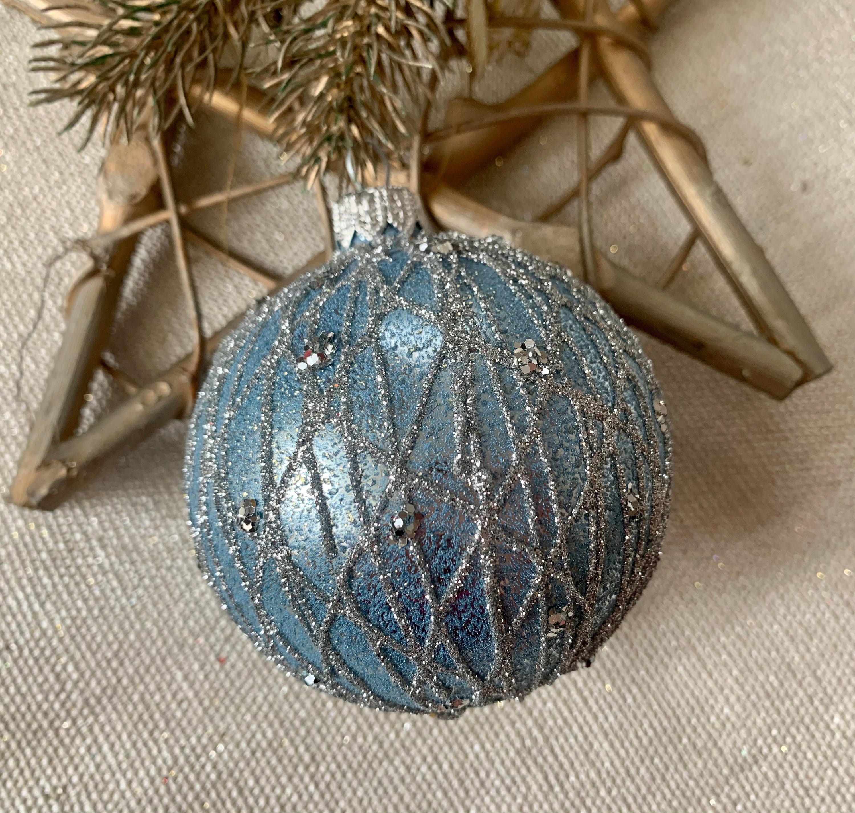 Ball Christmas Ornament Christmas Ornaments Ball Traditional Etsy UK
