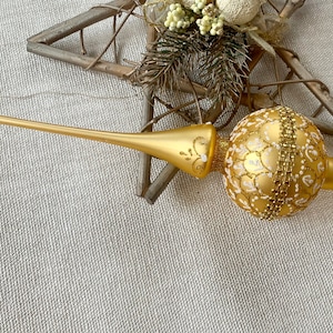 Christmas glass tree topper 25cm ( 9inch),vintage tree topper Christmas tree ornaments ornament Christmas tree topper top, Christmas