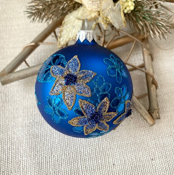 Christmas ornaments  ball traditional glass blowing Hand painted Christmas decorations handmade christmas tree Ball Christmas Ornament
