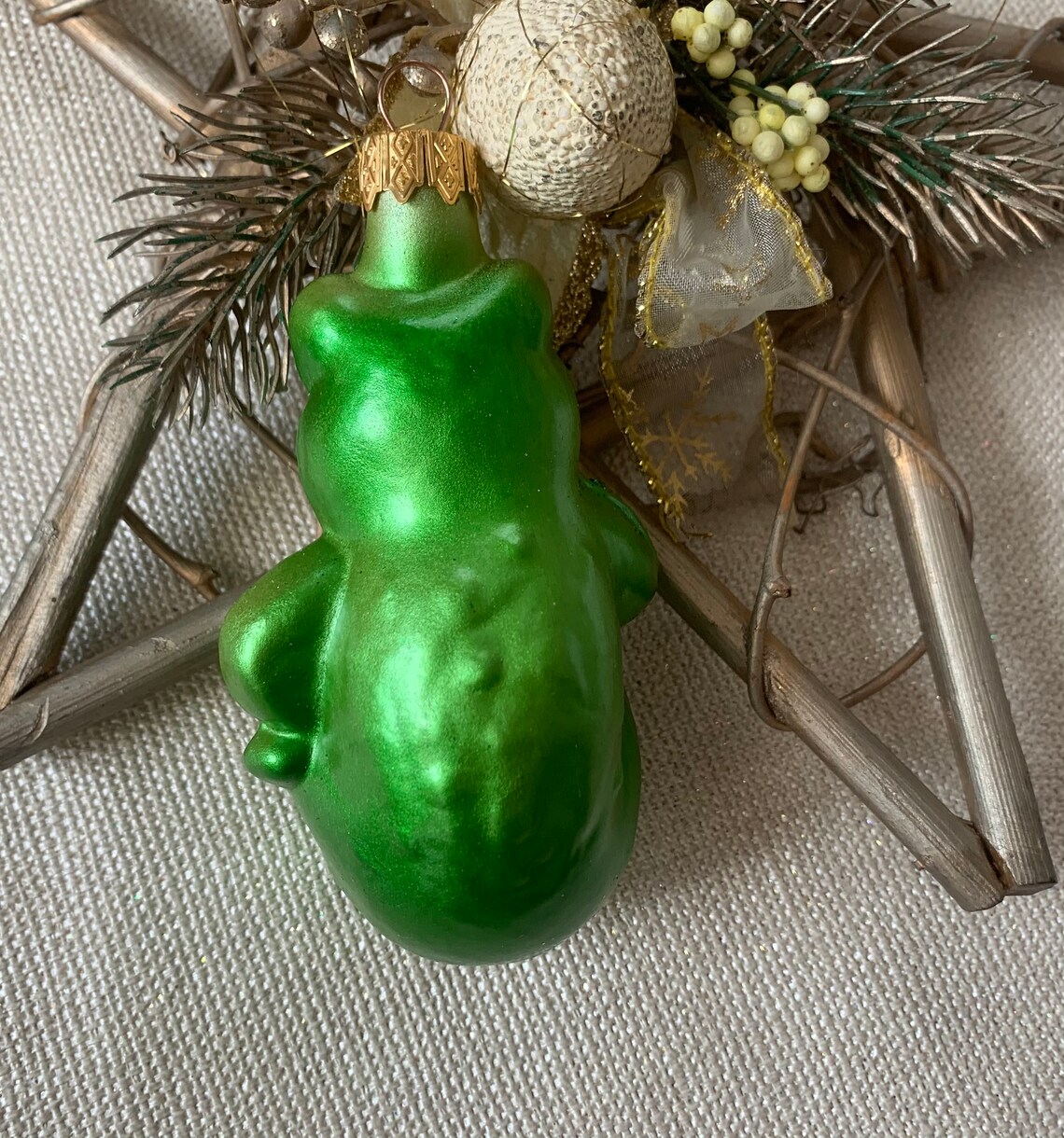 Frog Christmas Glass Ornaments Blown Hand Painted Glass Etsy UK