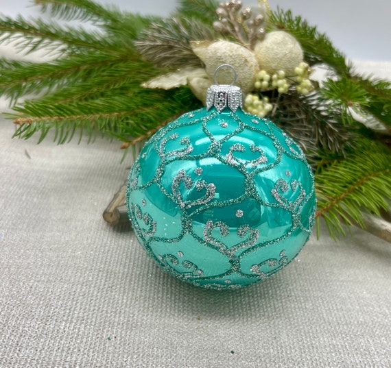 Christmas decorations glass balls discount