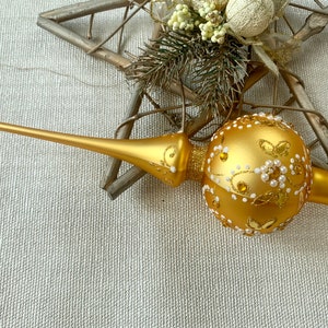 Christmas glass tree topper 25cm ( 9inch),vintage tree topper Christmas tree ornaments ornament Christmas tree topper top, Christmas