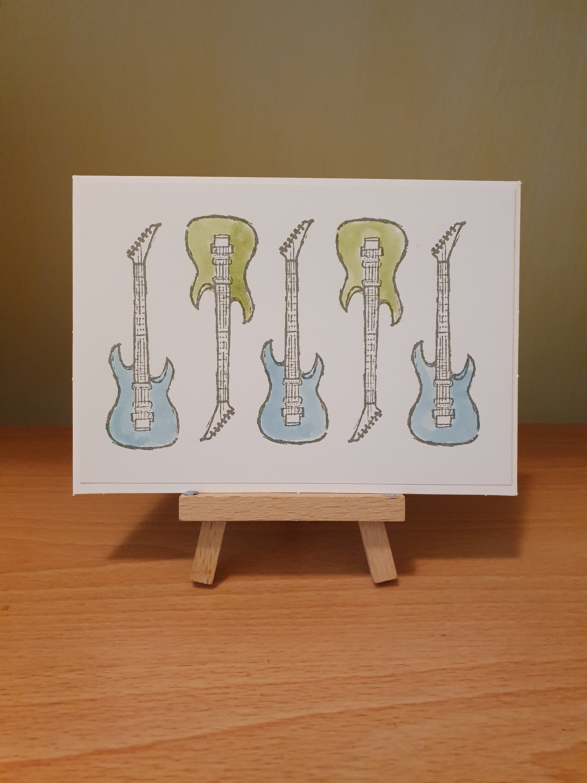 Guitar card | Etsy