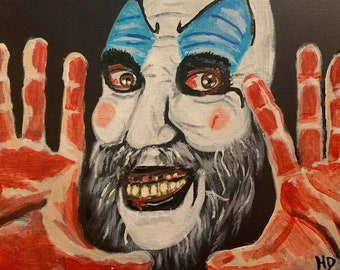 captain spaulding House of 1000 Corpses Painting Devils Rejects Rob Zomibie
