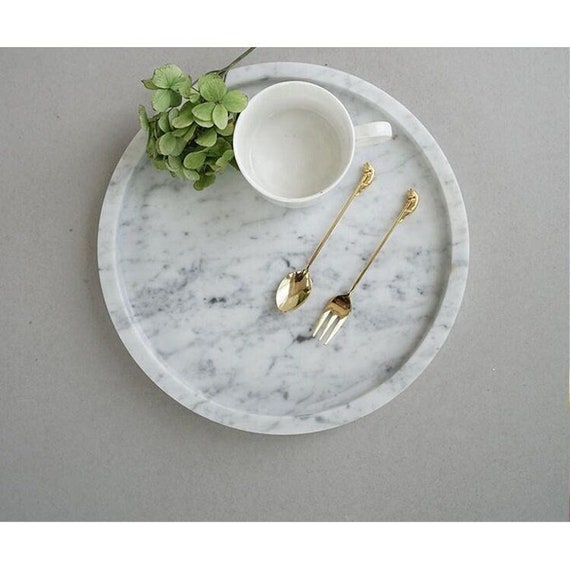 Round marble coffee table tray online