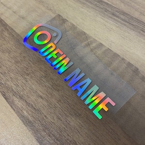Premium Personalized Instagram Name NEW & MODERN • Stickers for cars, glass, gifts and much more...