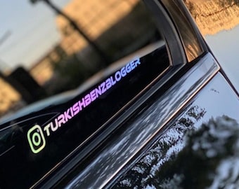 Nome Instagram personalizzato premium • Adesivi per auto, vetri, regali e molto altro ancora...