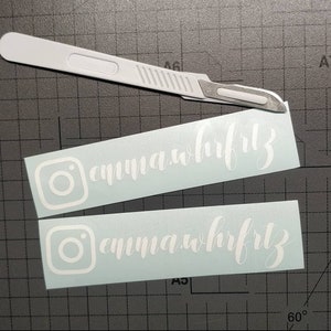 Premium Personalized Instagram Name Stickers for cars, glass, gifts and much more... image 8
