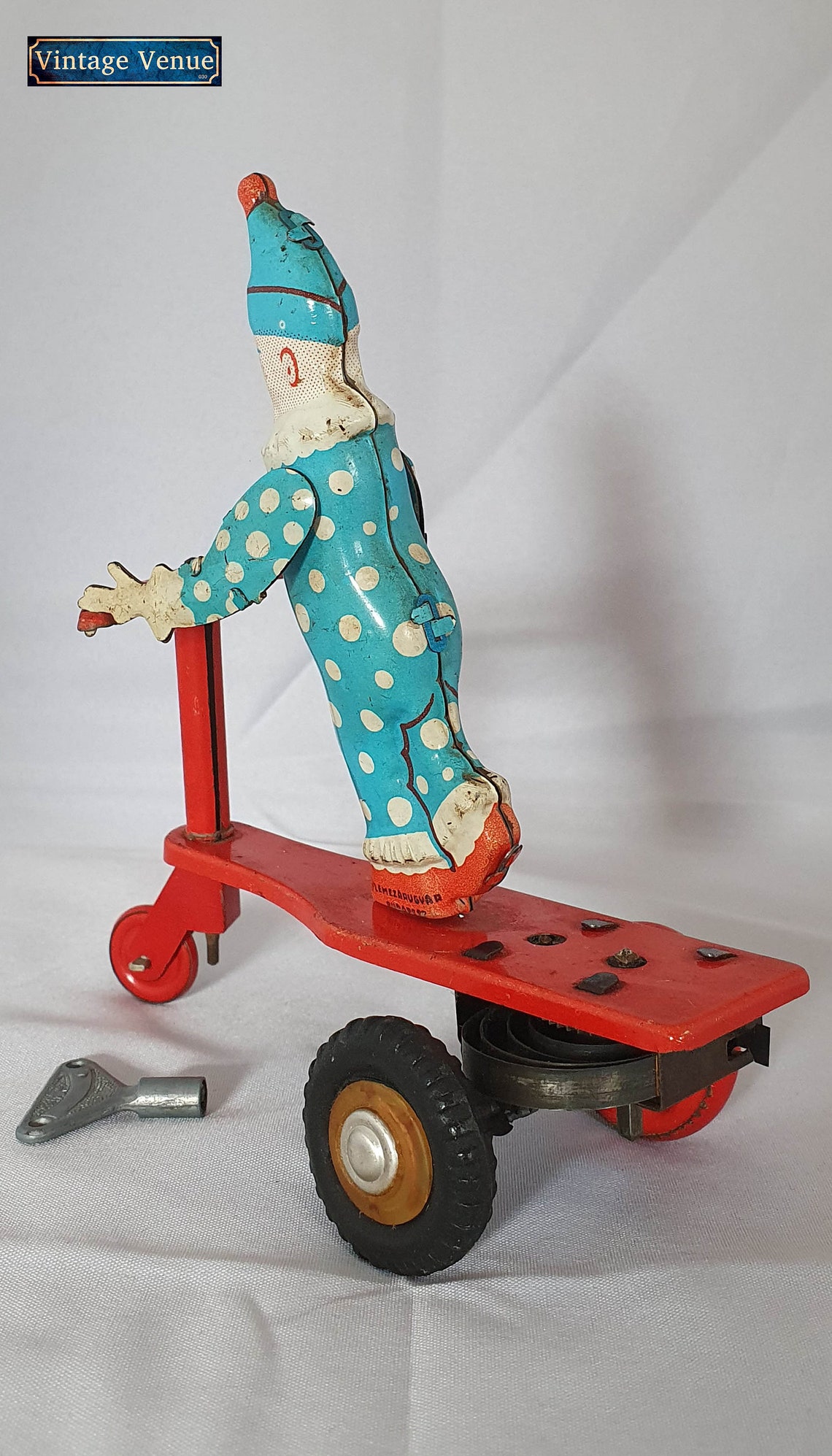 Roli Zoli Tin Clown Tricycle Vintage Etsy UK