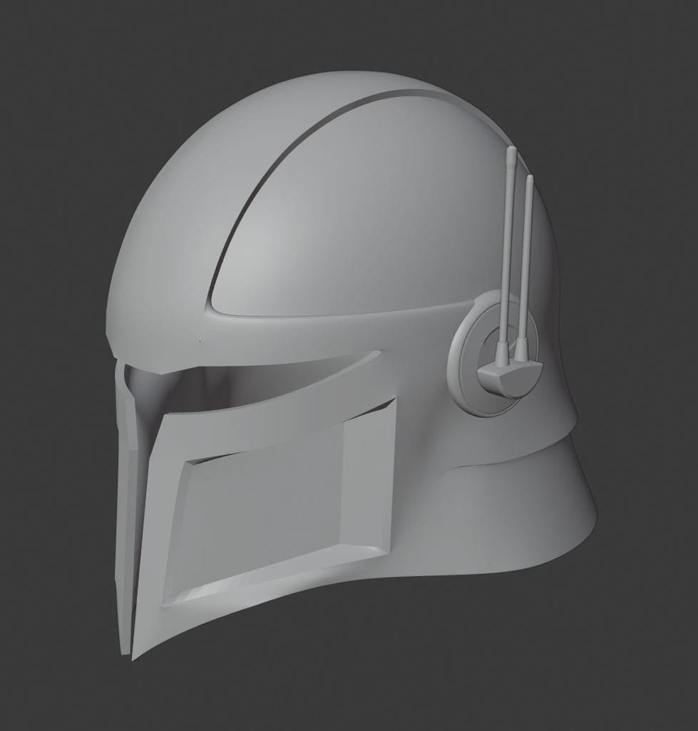 LNC / EM Madalorian Helmet "Flair Mohawk v2"