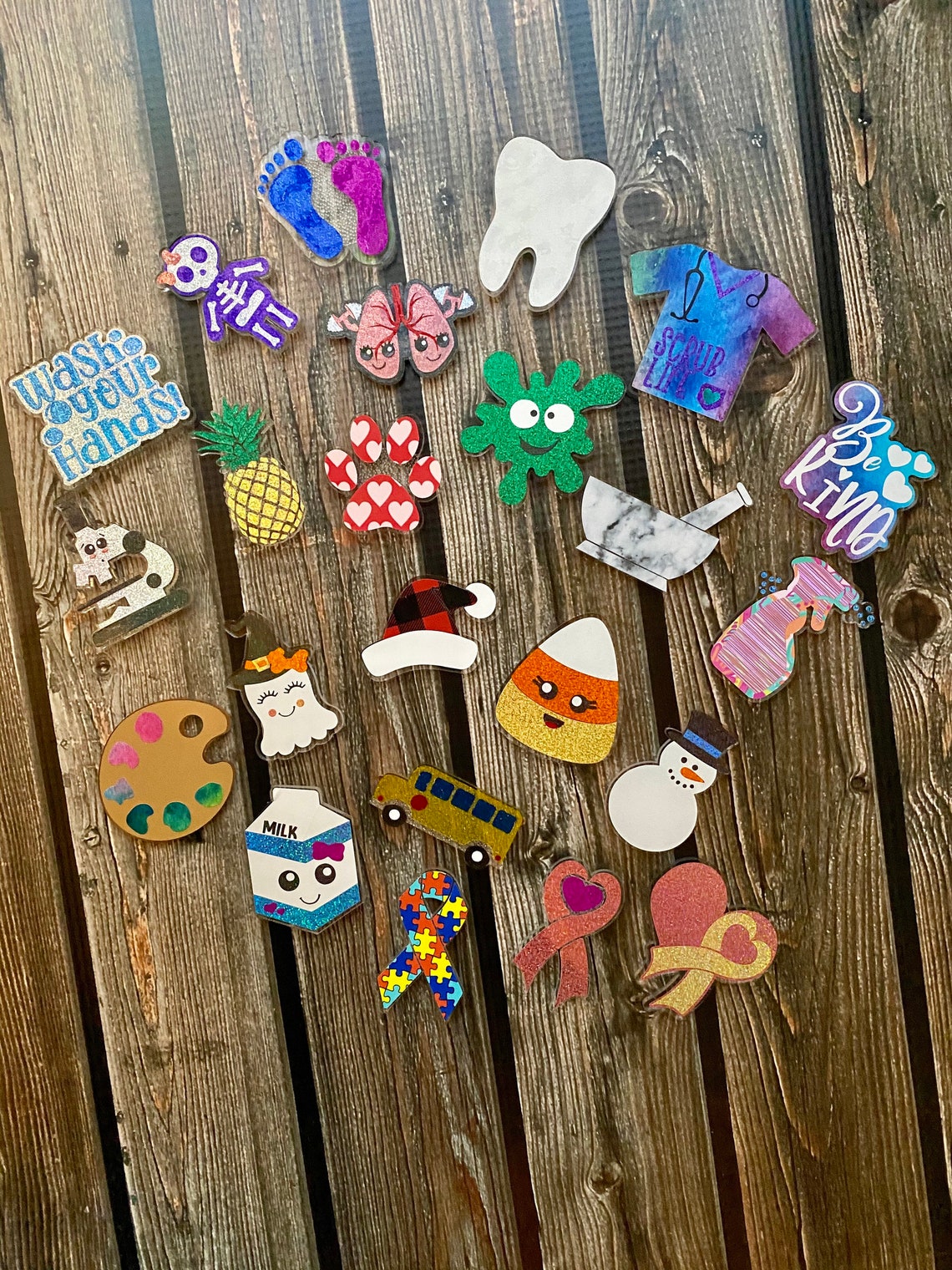 Interchangeable Badge Reel Toppers for Medical Workers Etsy