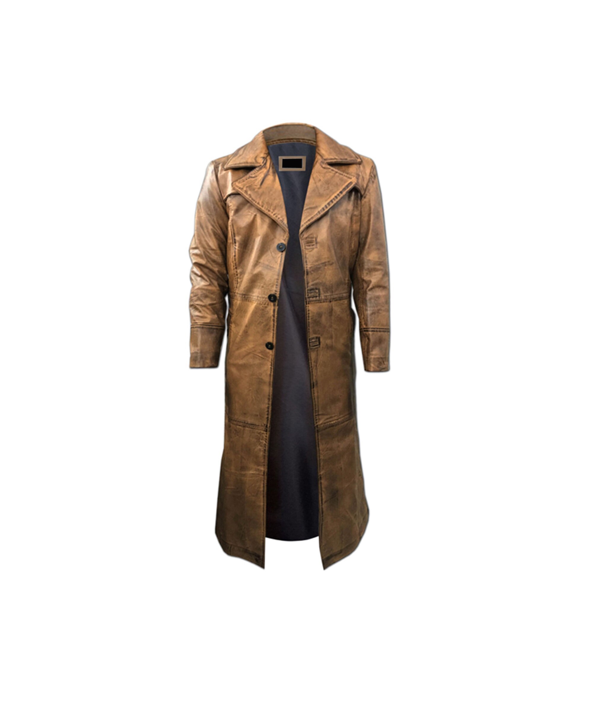 long leather duster coat