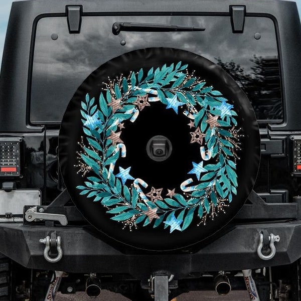 Jeep Spare Tire Cover Wreath Etsy