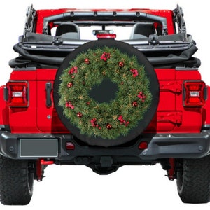 Christmas Wreath Spare Tire Cover for Jeep for Bronco Backup - Etsy