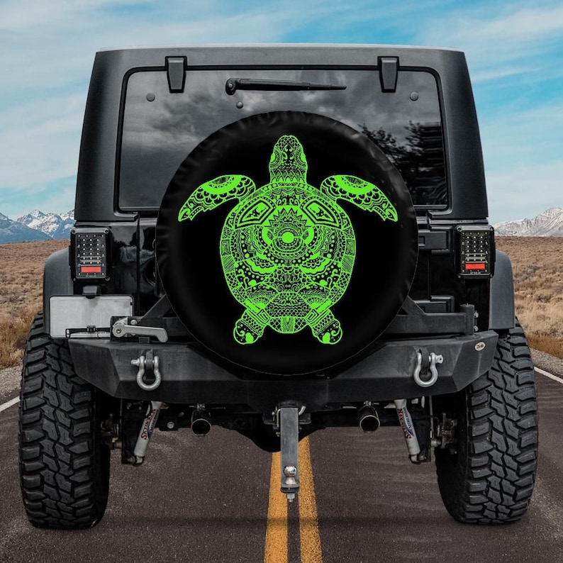 Spare Tire Cover With Sea Turtle Backup Camera Tire Cover Etsy